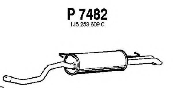 FENNO P7482 Глушник вихлопних газів кінцевий
