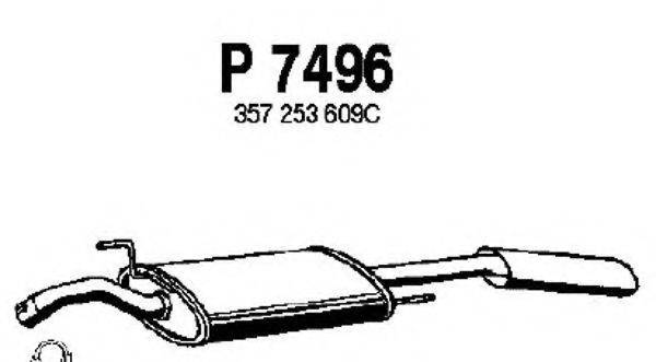 FENNO P7496 Глушник вихлопних газів кінцевий