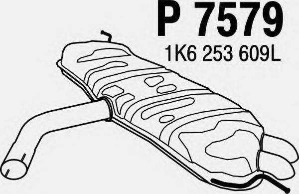 FENNO P7579 Глушник вихлопних газів кінцевий