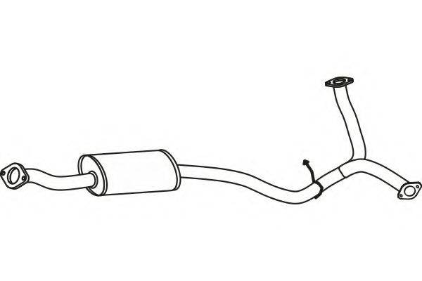FENNO P9051 Середній глушник вихлопних газів