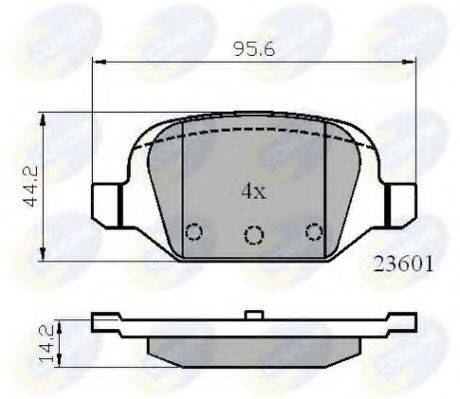 COMLINE CBP01026 Комплект гальмівних колодок, дискове гальмо