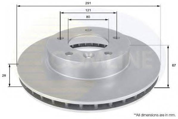 COMLINE ADC1222V гальмівний диск