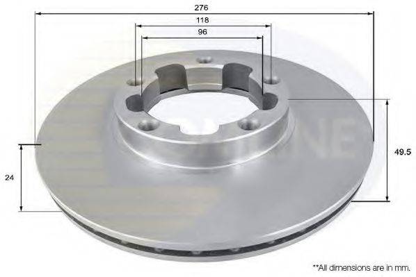 COMLINE ADC0286V гальмівний диск