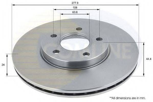 COMLINE ADC1221V гальмівний диск