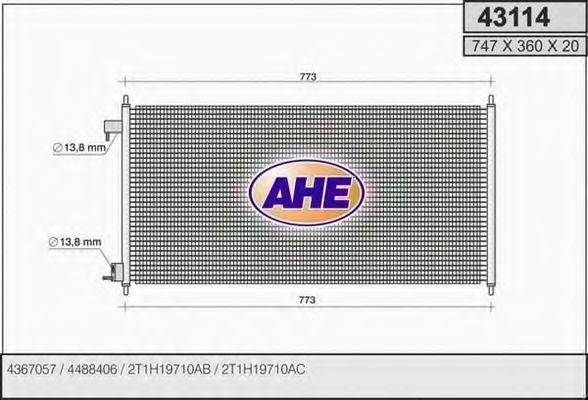 AHE 43114 Конденсатор, кондиціонер