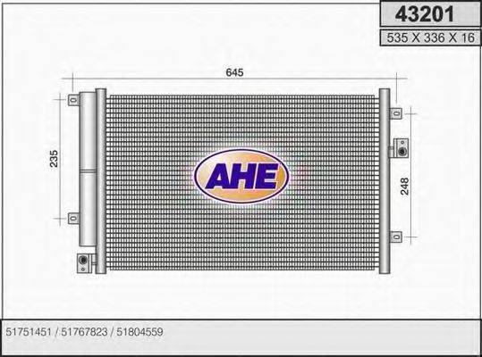 AHE 43201 Конденсатор, кондиціонер