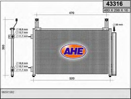 AHE 43316 Конденсатор, кондиціонер