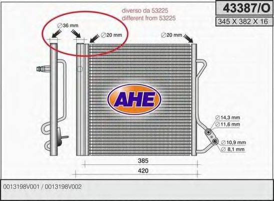 AHE 43387O Конденсатор, кондиціонер