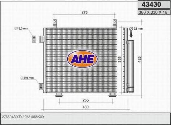 AHE 43430 Конденсатор, кондиціонер