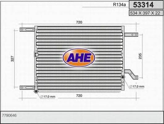 AHE 53314 Конденсатор, кондиціонер