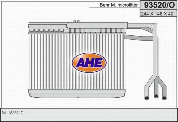 AHE 93520O Теплообмінник, опалення салону