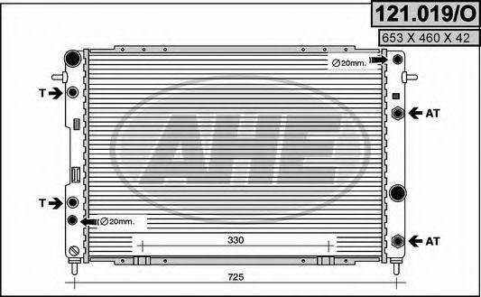 AHE 121019O Радіатор, охолодження двигуна