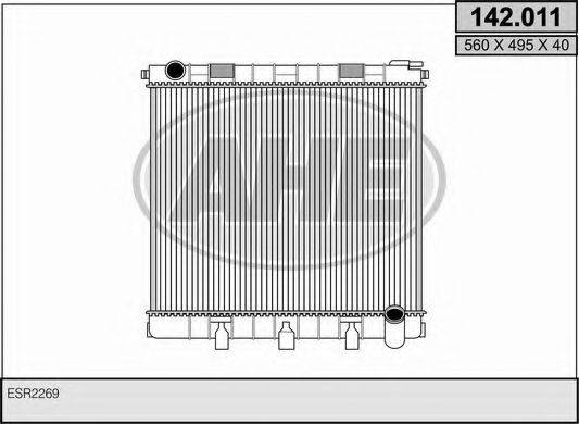 AHE 142011 Радіатор, охолодження двигуна