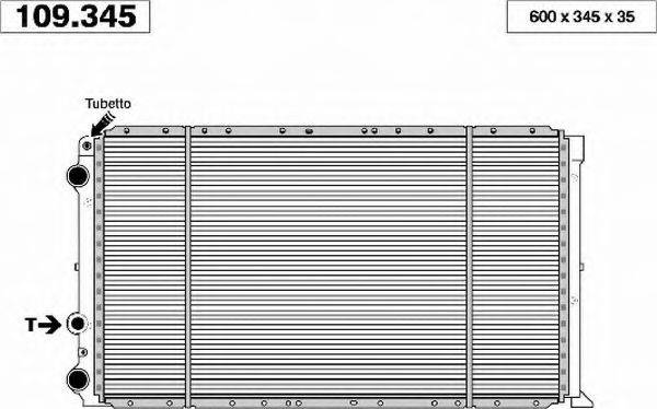 AHE 109345 Радіатор, охолодження двигуна