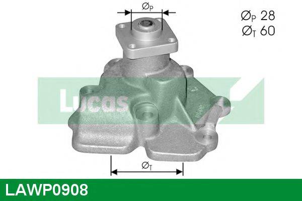 LUCAS ENGINE DRIVE LAWP0908 Водяний насос