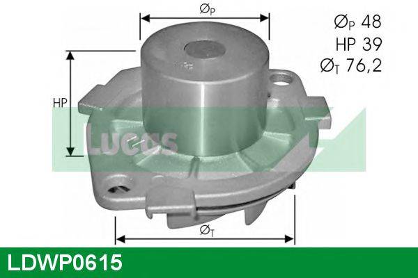 LUCAS ENGINE DRIVE LDWP0615 Водяний насос