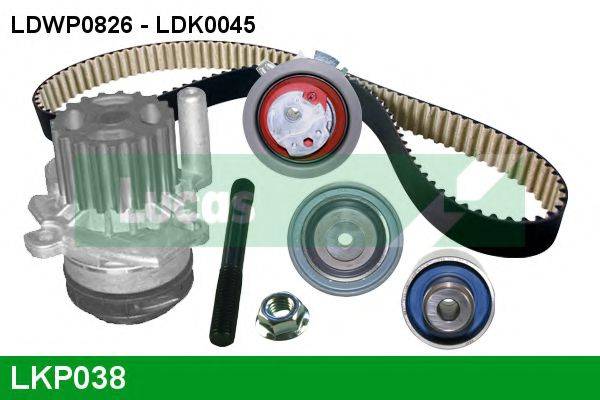 LUCAS ENGINE DRIVE LKP038 Водяний насос + комплект зубчастого ременя