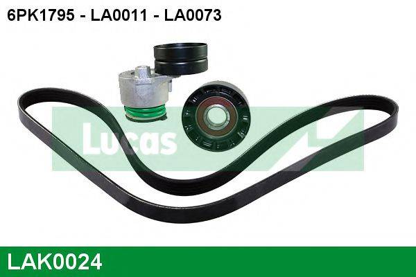 LUCAS ENGINE DRIVE LAK0024 Полікліновий ремінний комплект