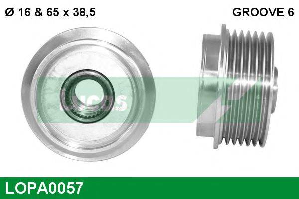 LUCAS ENGINE DRIVE LOPA0057 Механізм вільного ходу генератора