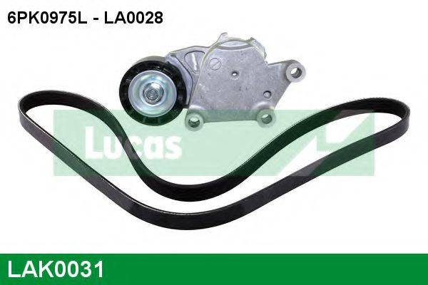 LUCAS ENGINE DRIVE LAK0031 Полікліновий ремінний комплект