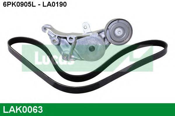 LUCAS ENGINE DRIVE LAK0063 Полікліновий ремінний комплект