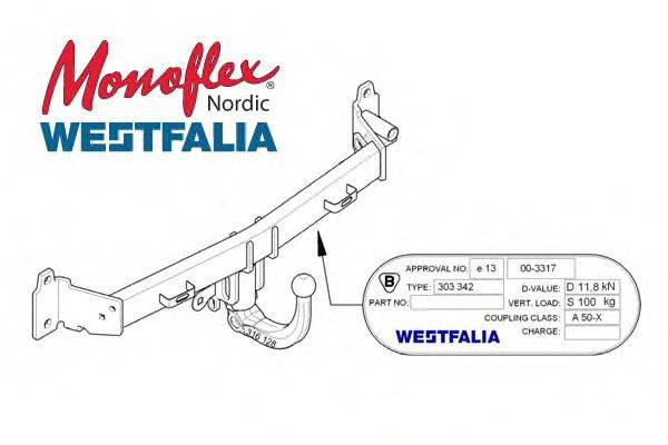 MONOFLEX 303338 Причіпне обладнання