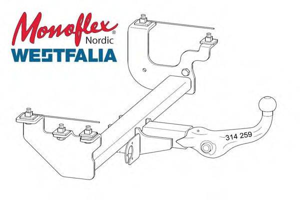 MONOFLEX 341006 Причіпне обладнання