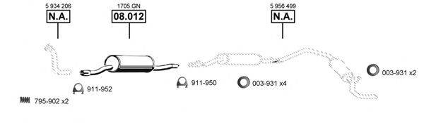 ASMET FI160900 Система випуску ОГ