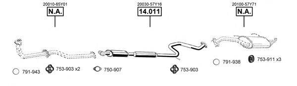 ASMET NI142900 Система випуску ОГ