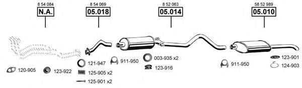 ASMET OP053470 Система випуску ОГ