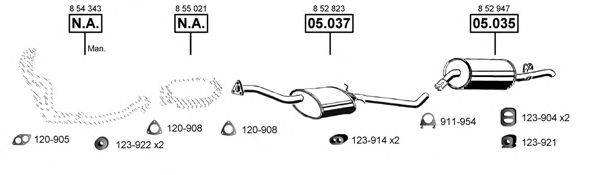 ASMET OP054215 Система випуску ОГ