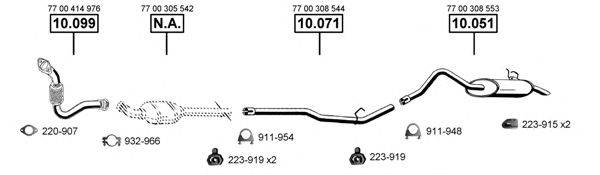 ASMET RE101670 Система випуску ОГ