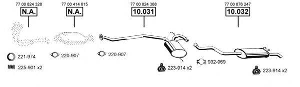 ASMET RE103970 Система випуску ОГ