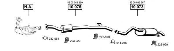 ASMET RE105400 Система випуску ОГ