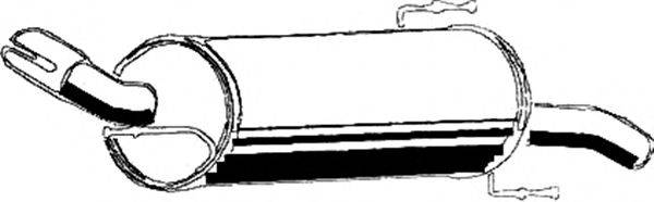 ASMET 05132 Глушник вихлопних газів кінцевий