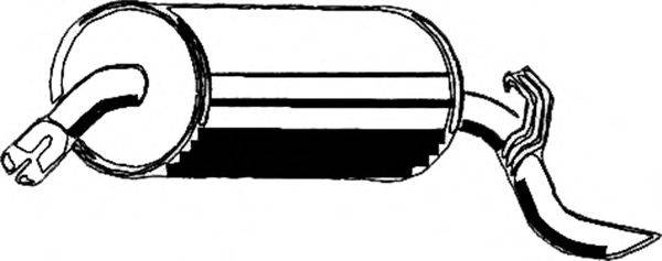 ASMET 05034 Глушник вихлопних газів кінцевий