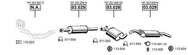 ASMET VA031595 Система випуску ОГ