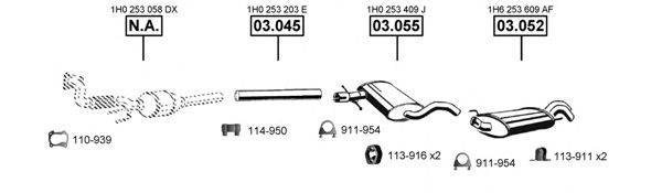 ASMET VA031945 Система випуску ОГ