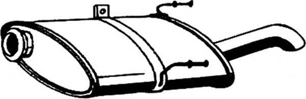 ASMET 08031 Глушник вихлопних газів кінцевий