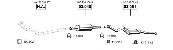 ASMET VA036710 Система випуску ОГ