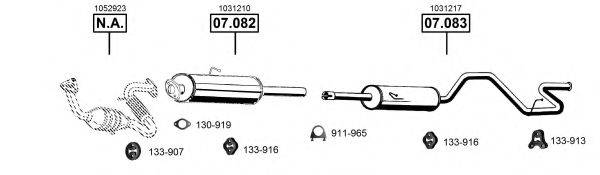 ASMET FO075295 Система випуску ОГ