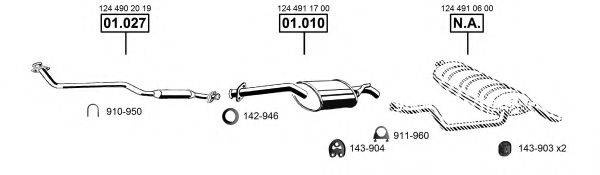 ASMET ME011910 Система випуску ОГ