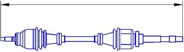 SERCORE 12613 Приводний вал