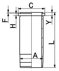 KOLBENSCHMIDT 88868110 Гільза циліндра