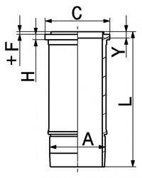 KOLBENSCHMIDT 89084110 Гільза циліндра