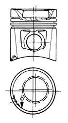 KOLBENSCHMIDT 91622600 Поршень
