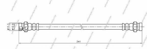 NPS M370I09 Гальмівний шланг