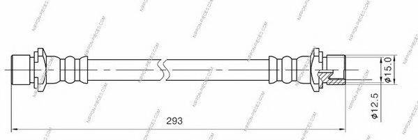 NPS T370A150 Гальмівний шланг