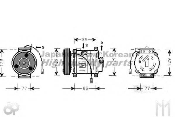 ASHUKI 2700K016 Компресор, кондиціонер