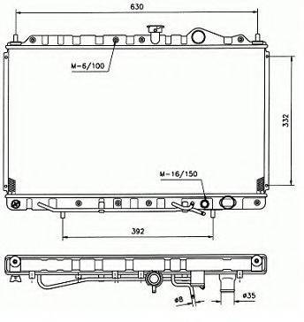 ASHUKI C55110 Радіатор, охолодження двигуна